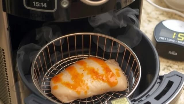 Fryst kyckling i airfryer på 15 minuter